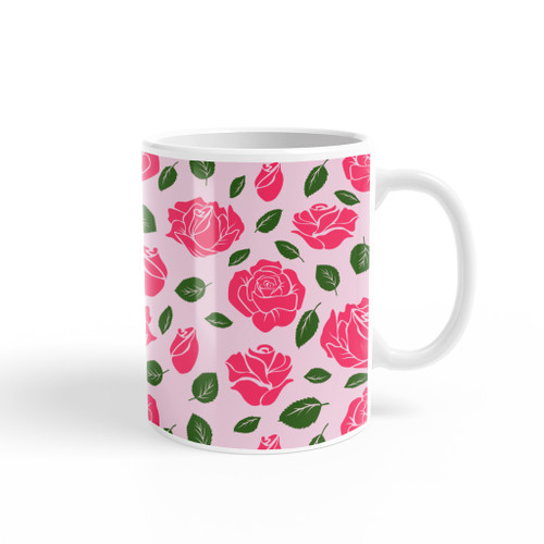 Rose Pattern Coffee Mug By Artists Collection