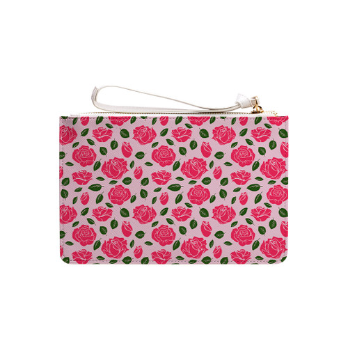 Rose Pattern Clutch Bag By Artists Collection