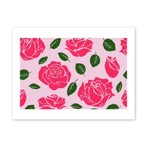 Rose Pattern Art Print By Artists Collection
