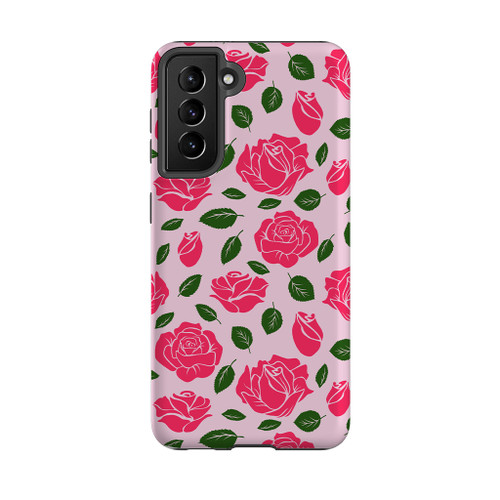 Rose Pattern Samsung Tough Case By Artists Collection