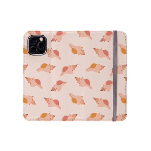 Shell Pattern iPhone Folio Case By Artists Collection