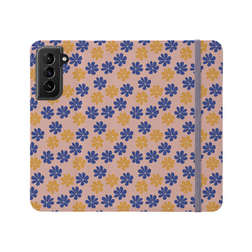Simple Flower Pattern Samsung Folio Case By Artists Collection