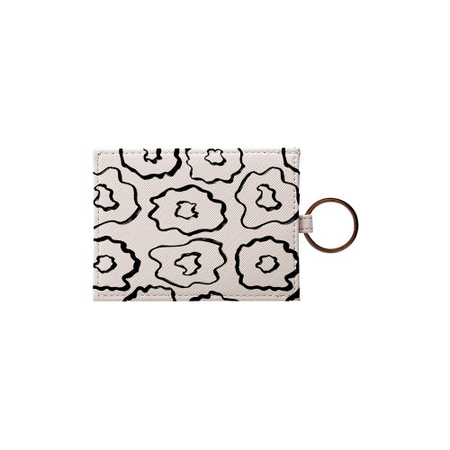 Simple White Flowers Pattern Card Holder By Artists Collection