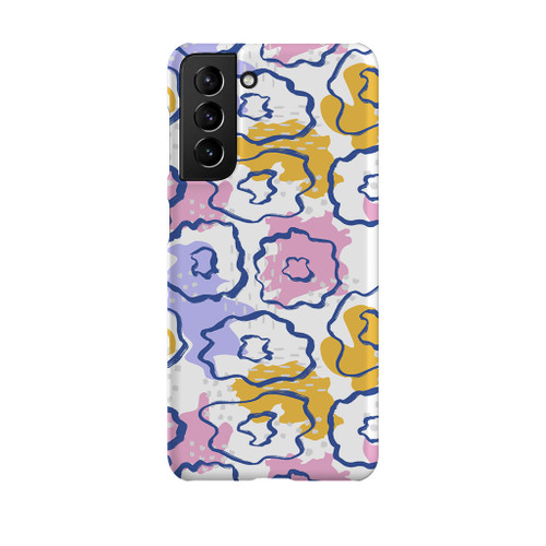 Simple Flower Light Pattern Samsung Snap Case By Artists Collection