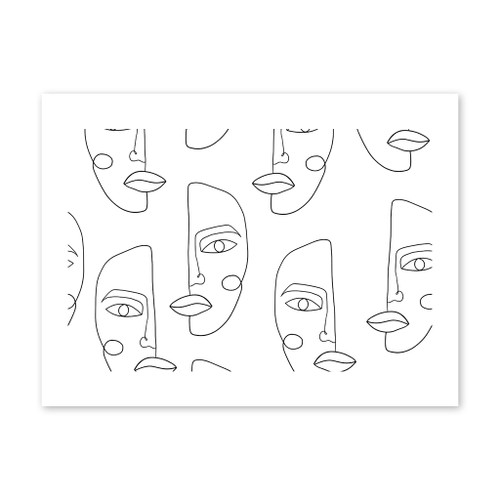 Simple Line  Pattern Art Print By Artists Collection