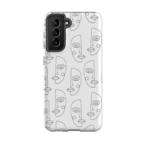 Simple Line  Pattern Samsung Tough Case By Artists Collection