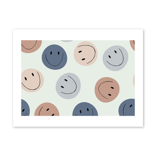 Smileys Pattern Art Print By Artists Collection