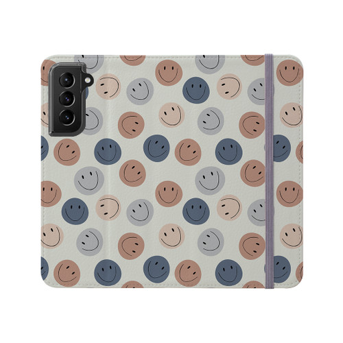 Smileys Pattern Samsung Folio Case By Artists Collection