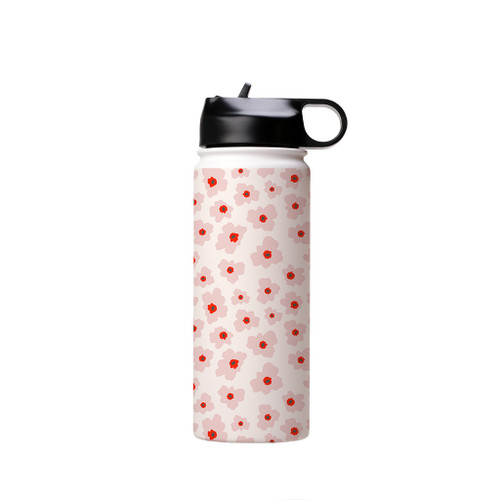 Summer Flowers Pattern Water Bottle By Artists Collection