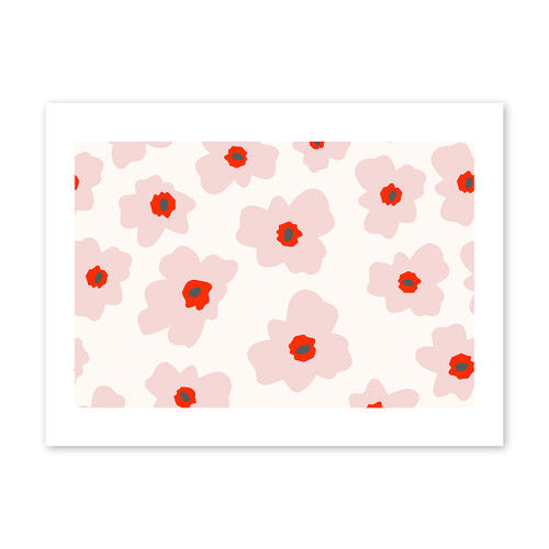 Summer Flowers Pattern Art Print By Artists Collection