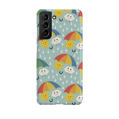 Sun And Cloud Pattern Samsung Snap Case By Artists Collection