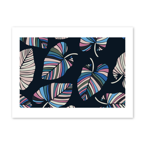 Trendy Leaves Pattern Art Print By Artists Collection