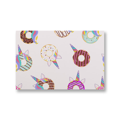 Unicorn Donuts Canvas Print By Artists Collection