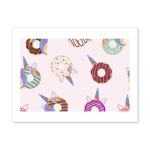 Unicorn Donuts Art Print By Artists Collection
