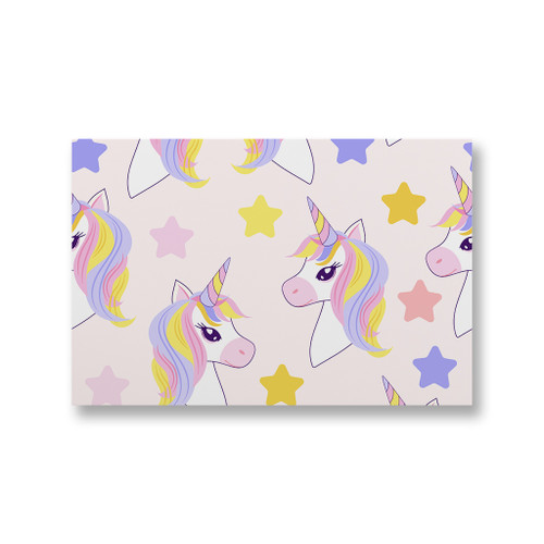 Unicorn Pattern Canvas Print By Artists Collection
