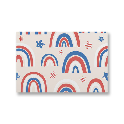 Usa Rainbows Pattern Canvas Print By Artists Collection