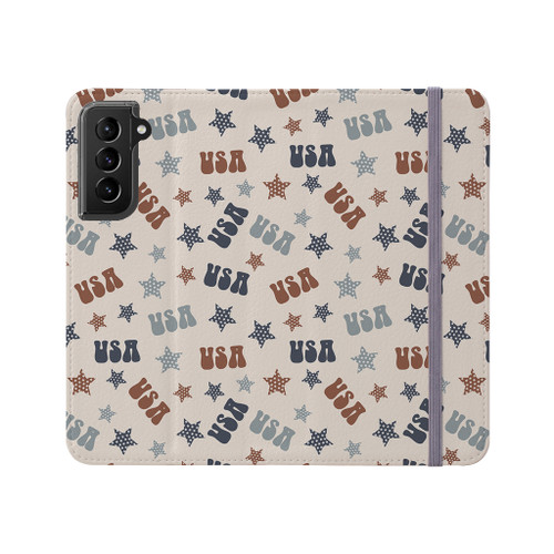 Usa Pattern Samsung Folio Case By Artists Collection