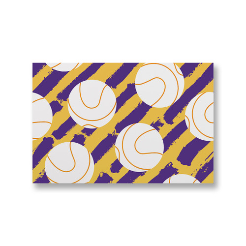 Vector Basketball Pattern Canvas Print By Artists Collection