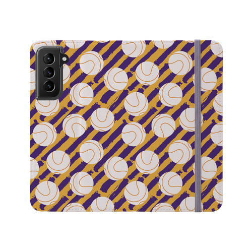 Vector Basketball Pattern Samsung Folio Case By Artists Collection