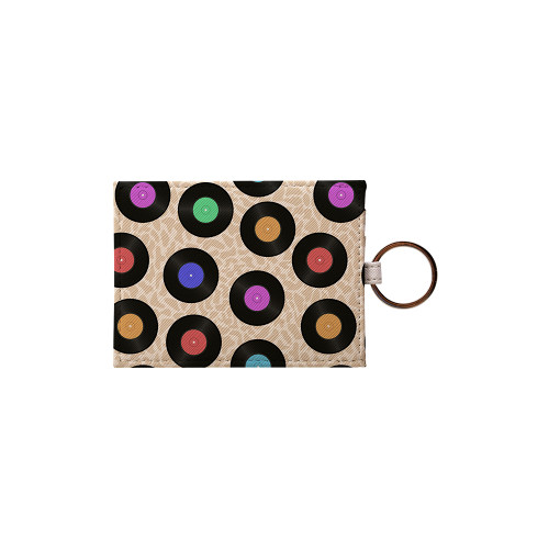 Vinyl Records Pattern Card Holder By Artists Collection