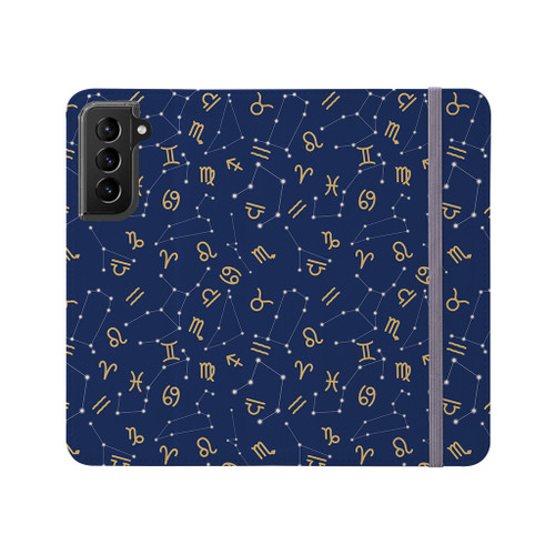 Zodiac Pattern Samsung Folio Case By Artists Collection