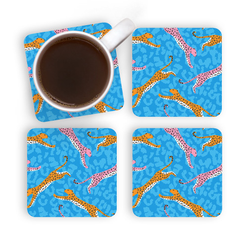 Modern Leopard Pattern Coaster Set By Artists Collection