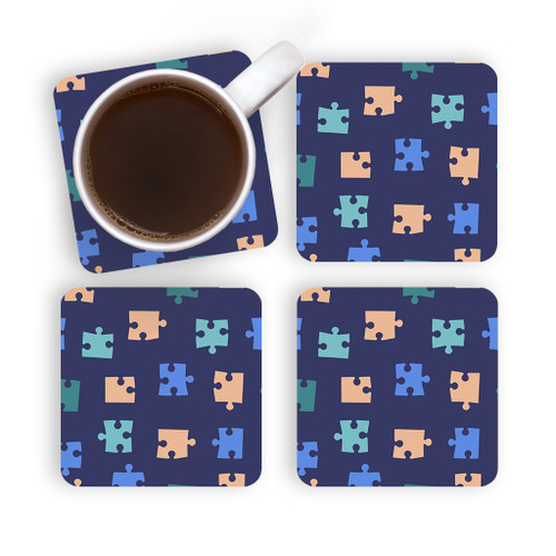 Puzzle Pattern Coaster Set By Artists Collection