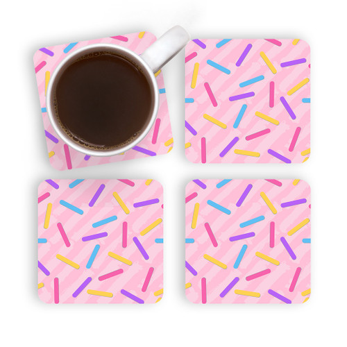 Sprinkles Pattern Coaster Set By Artists Collection