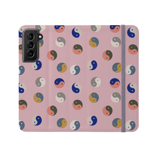 Yin And Yang Pattern Samsung Folio Case By Artists Collection