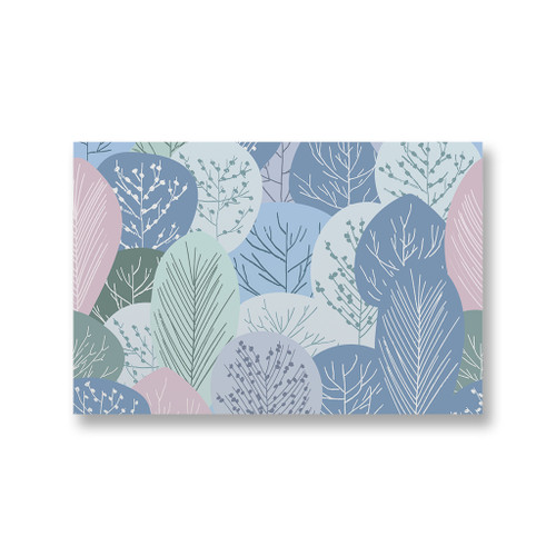 Winter Leaves Pattern Canvas Print By Artists Collection