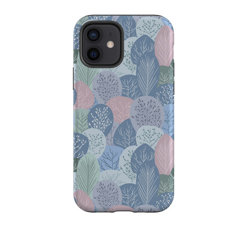 Winter Leaves Pattern iPhone Tough Case By Artists Collection