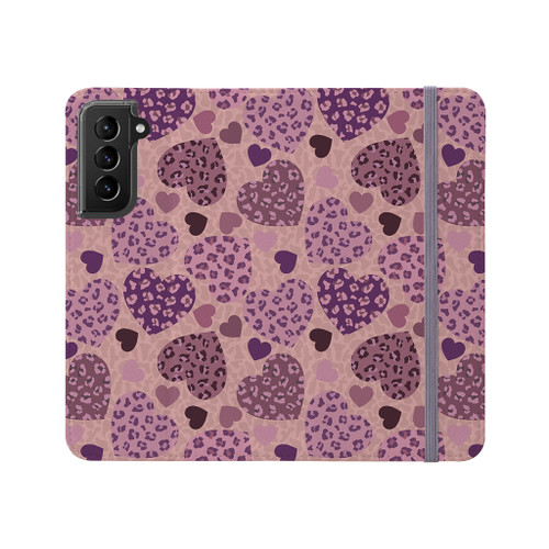 Wild Hearts Pattern Samsung Folio Case By Artists Collection