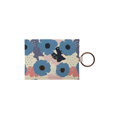 Vintage Abstract Flowers Pattern Card Holder By Artists Collection