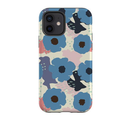 Vintage Abstract Flowers Pattern iPhone Tough Case By Artists Collection