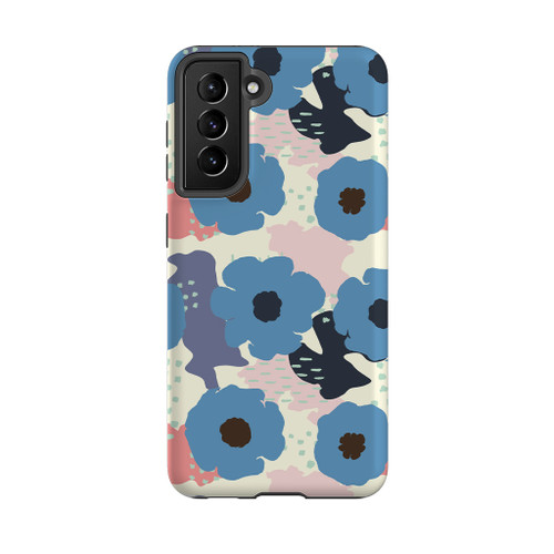 Vintage Abstract Flowers Pattern Samsung Tough Case By Artists Collection