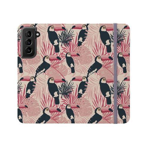 Trendy Toucan Pattern Samsung Folio Case By Artists Collection