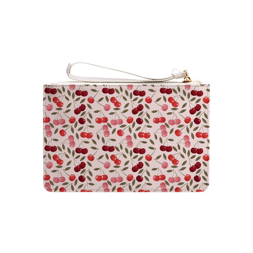 Sweet Cherry Pattern Clutch Bag By Artists Collection
