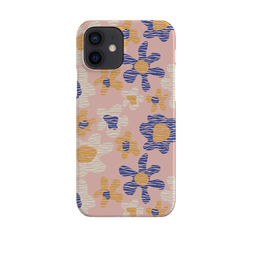 Summer Flower Lines Pattern iPhone Snap Case By Artists Collection