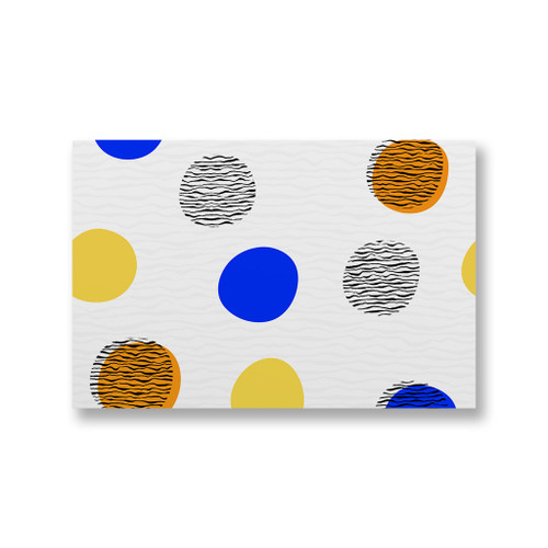 Summer Circles Pattern Canvas Print By Artists Collection