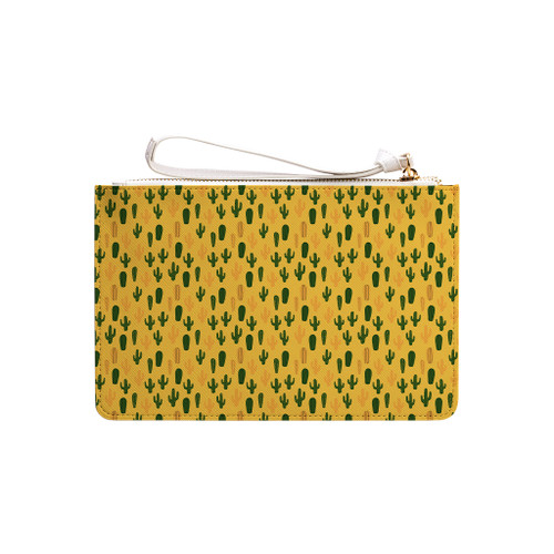 Summer Cactus Pattern Clutch Bag By Artists Collection