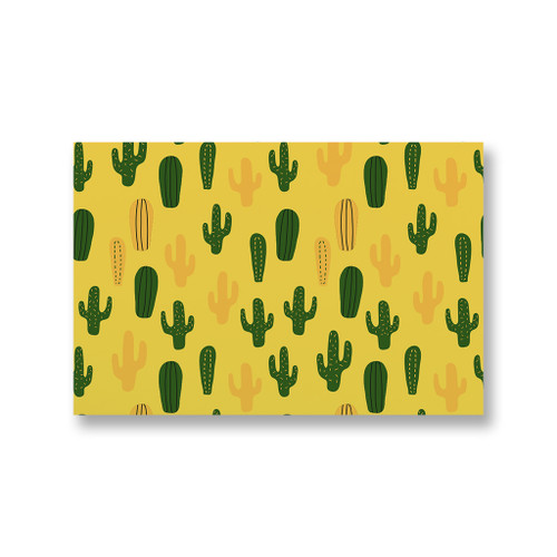 Summer Cactus Pattern Canvas Print By Artists Collection