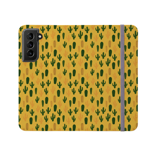 Summer Cactus Pattern Samsung Folio Case By Artists Collection