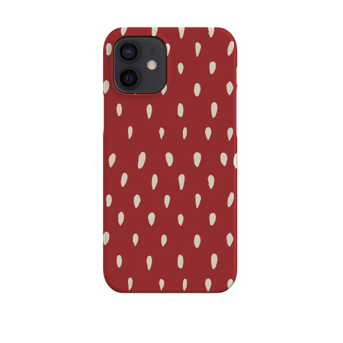 Strawberry Seeds Pattern iPhone Snap Case By Artists Collection