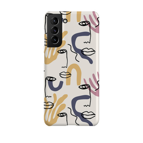 Single One Line Abstract Art Samsung Snap Case By Artists Collection