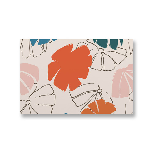 Simple Floral Pattern Canvas Print By Artists Collection