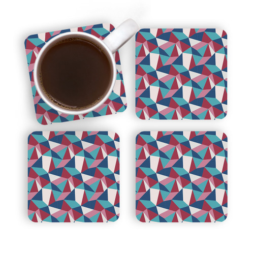 Polygonal Pattern Coaster Set By Artists Collection
