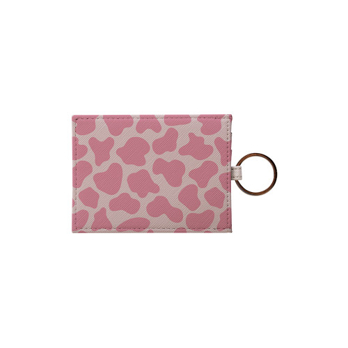 Pink Cow Pattern Card Holder By Artists Collection