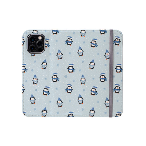 Penguin Pattern iPhone Folio Case By Artists Collection