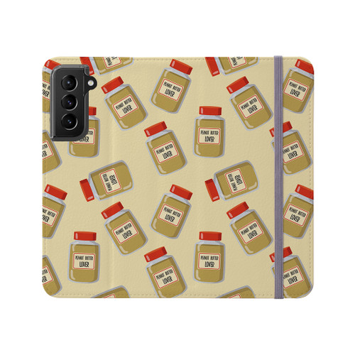 Peanut Butter Lover Pattern Samsung Folio Case By Artists Collection