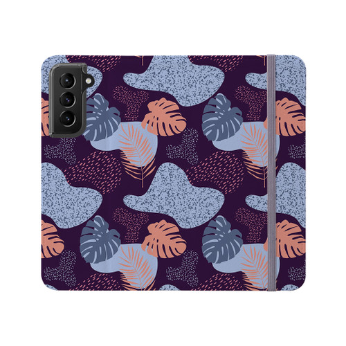 Palm Leaves Pattern Samsung Folio Case By Artists Collection